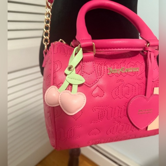 Juicy Couture NWT Vibrant Pink handle or Adjustable Crossbody! Juicy Hangtag! 😍 - Picture 7 of 7